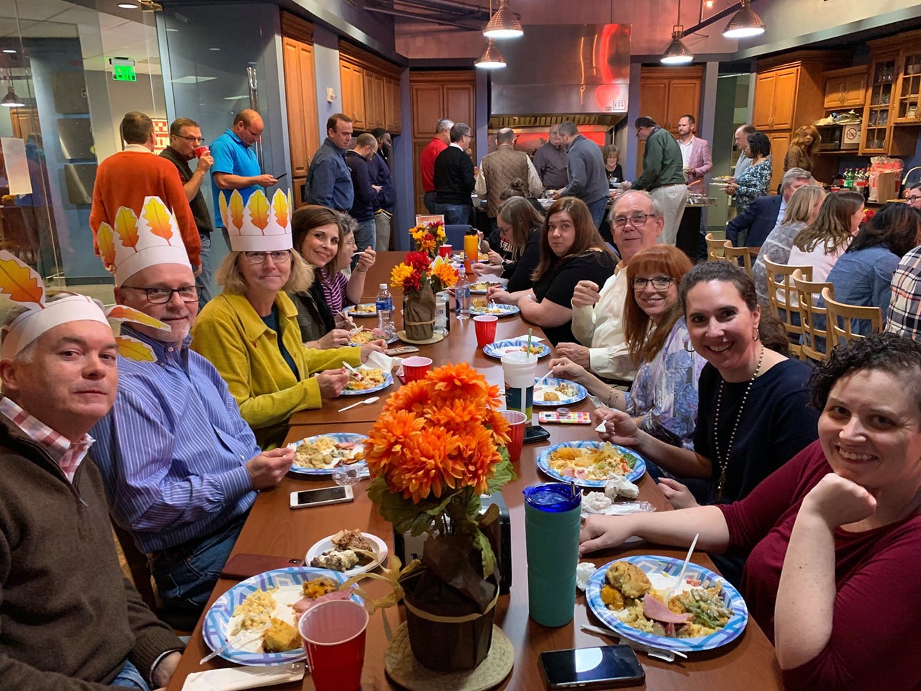 Thanksgiving dinner at the Monogram test kitchen